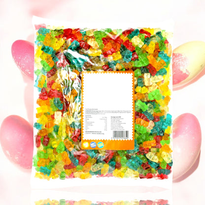 Teddy Bears Sweets - Fruit Flavour Jelly Sweets, Gummy Bears Bulk, Soft & Chewy Sweets