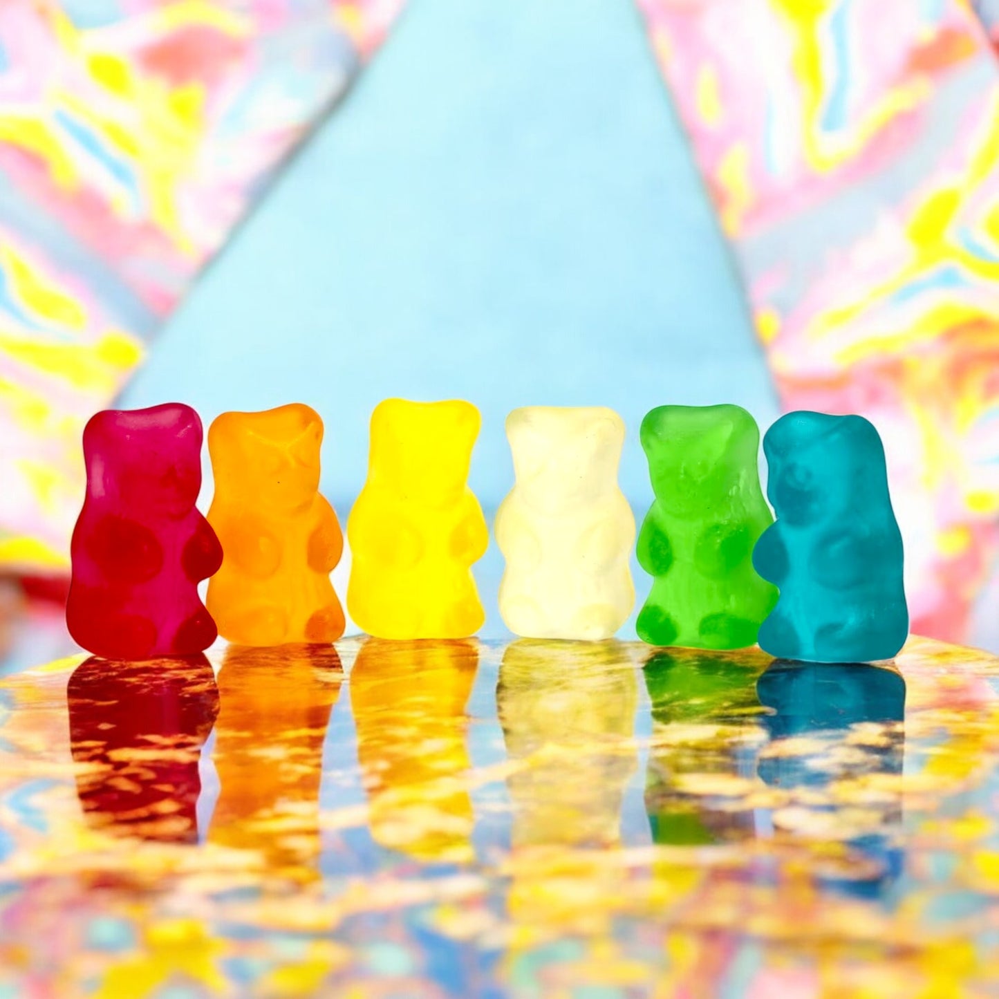 Teddy Bears Sweets - Fruit Flavour Jelly Sweets, Gummy Bears Bulk, Soft & Chewy Sweets