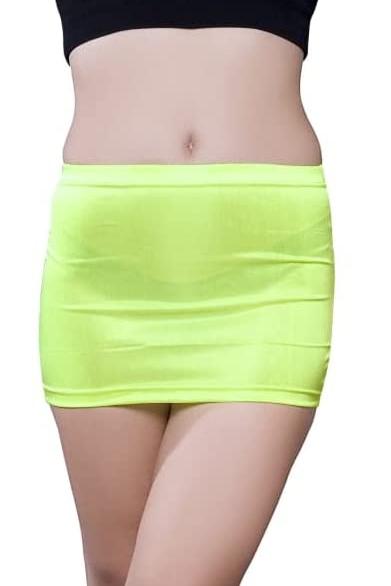 Women's Bodycon Clubwear Florescent Tight Skirt