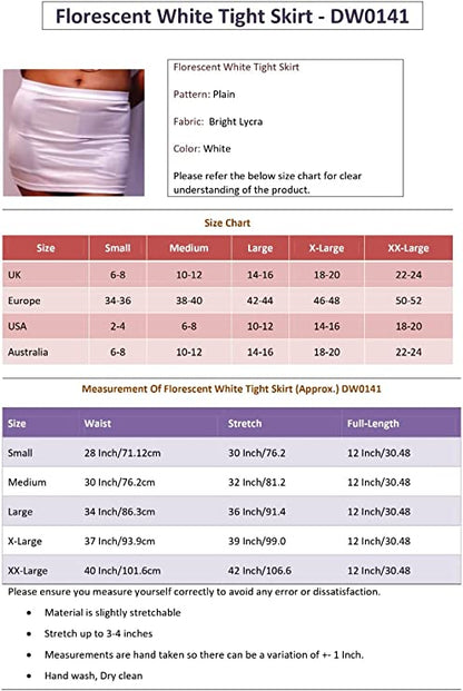 Women's Bodycon Clubwear Florescent Tight Skirt