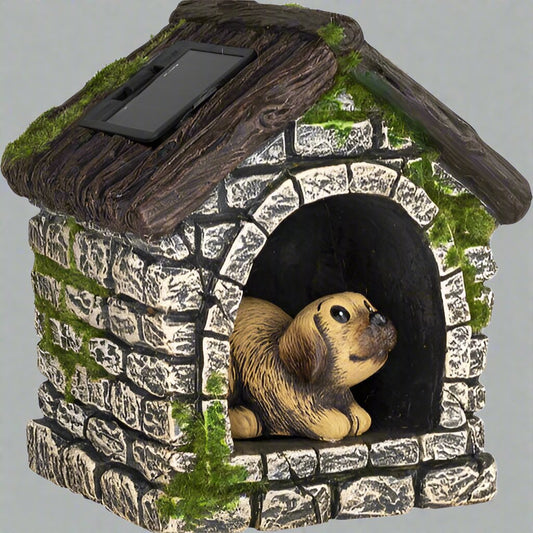 Charming Dog House Garden Ornament