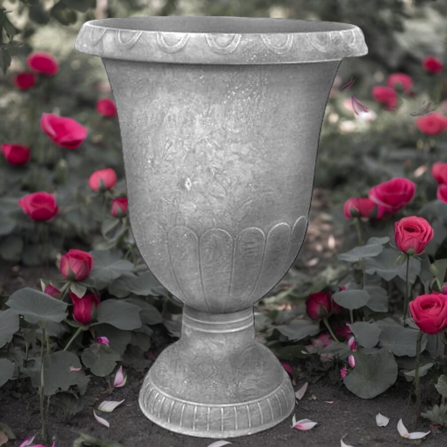 Classic Urn Planter - Roman Style, Resin | Divas World