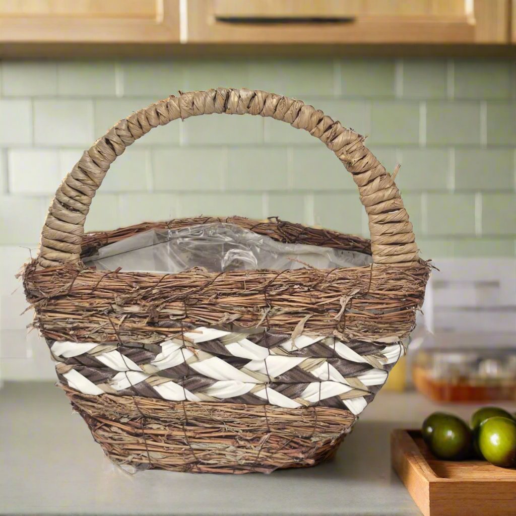 Handwoven Jute Hanging Basket - Eco-Friendly, Rustic | Divas World