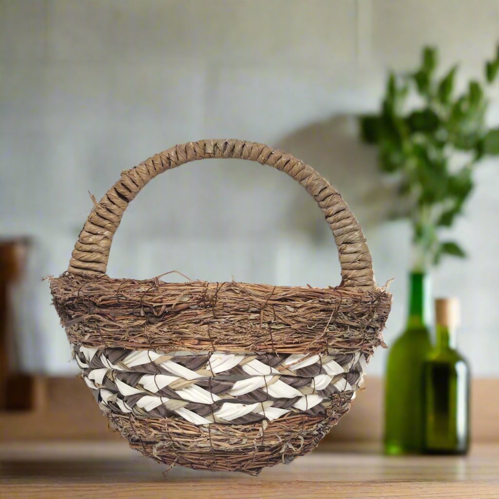 Handwoven Jute Hanging Basket - Eco-Friendly, Rustic | Divas World