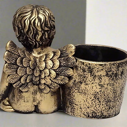 Angel Cement Planter - A Touch of Heavenly Elegance for Your Garden