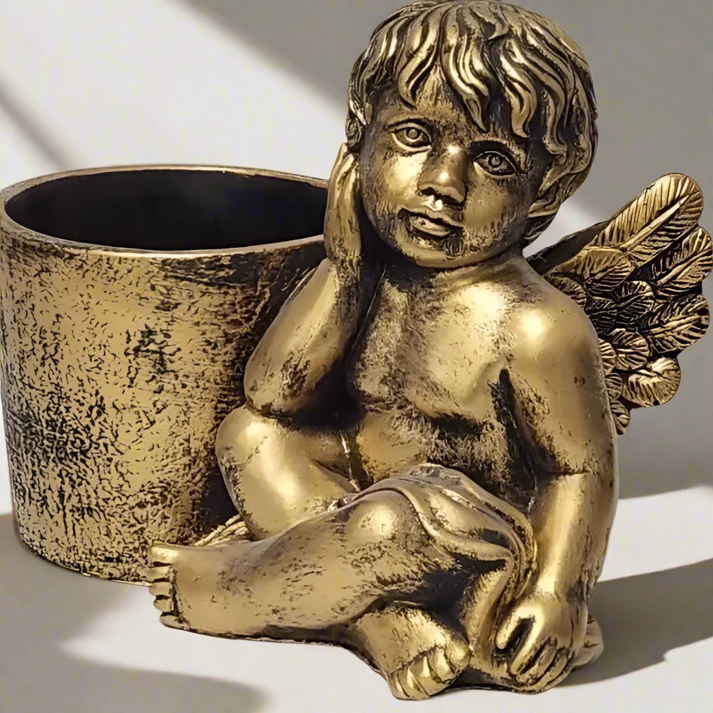 Angel Cement Planter - A Touch of Heavenly Elegance for Your Garden