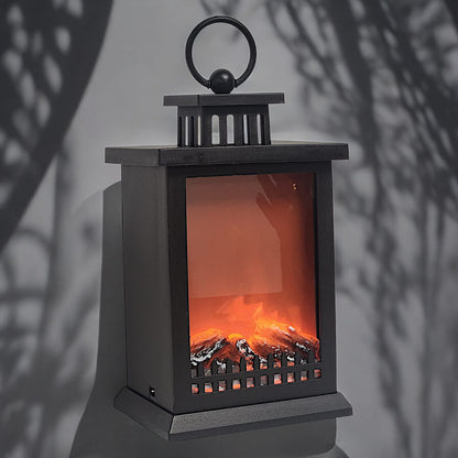 Divas World LED Fireplace Lantern - Cozy and Festive Home Decor