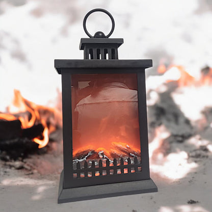 Divas World LED Fireplace Lantern - Cozy and Festive Home Decor