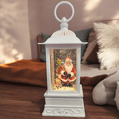 Divas World Illuminated Santa Lantern - Festive Christmas Decoration