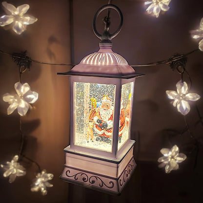 Divas World Illuminated Santa Lantern - Festive Christmas Decoration