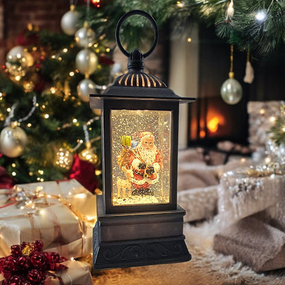 Divas World Illuminated Santa Lantern - Festive Christmas Decoration