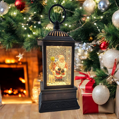 Divas World Illuminated Santa Lantern - Festive Christmas Decoration