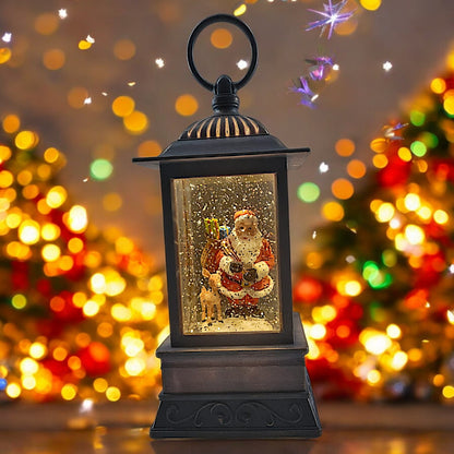 Divas World Illuminated Santa Lantern - Festive Christmas Decoration