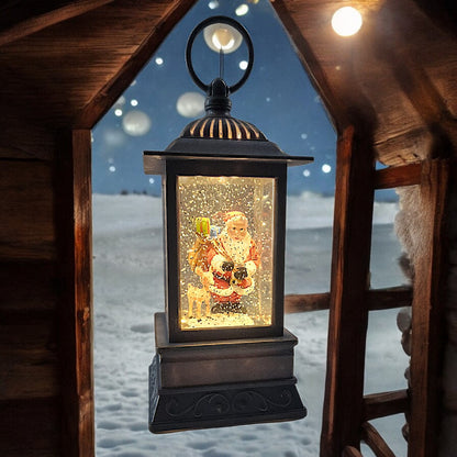 Divas World Illuminated Santa Lantern - Festive Christmas Decoration