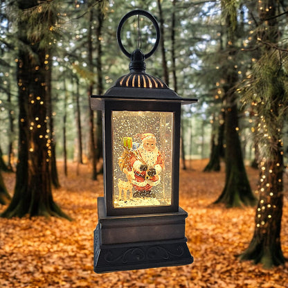 Divas World Illuminated Santa Lantern - Festive Christmas Decoration