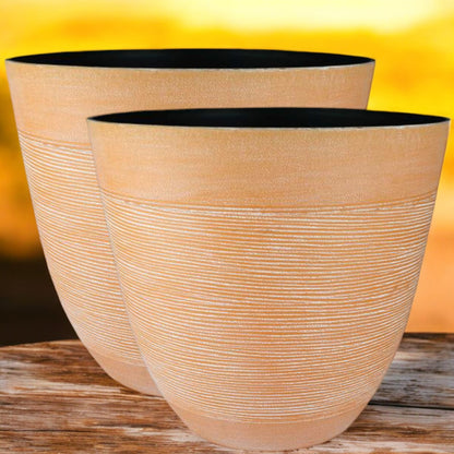 Obando Planter Duo: Terracotta Elegance - Pack of 2