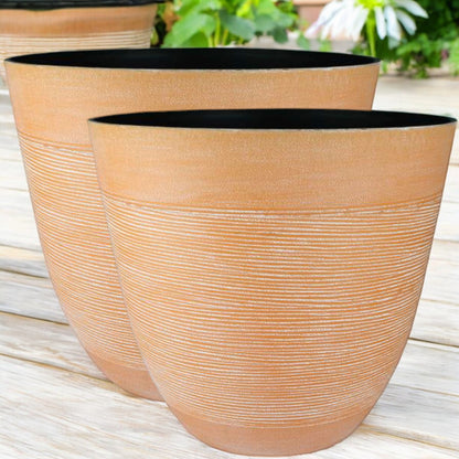 Obando Planter Duo: Terracotta Elegance - Pack of 2