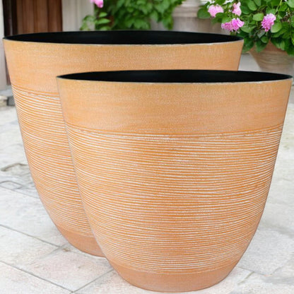 Obando Planter Duo: Terracotta Elegance - Pack of 2