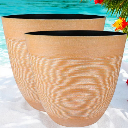 Obando Planter Duo: Terracotta Elegance - Pack of 2