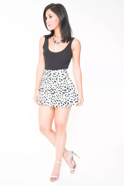 Animal Print Black & White Skirt