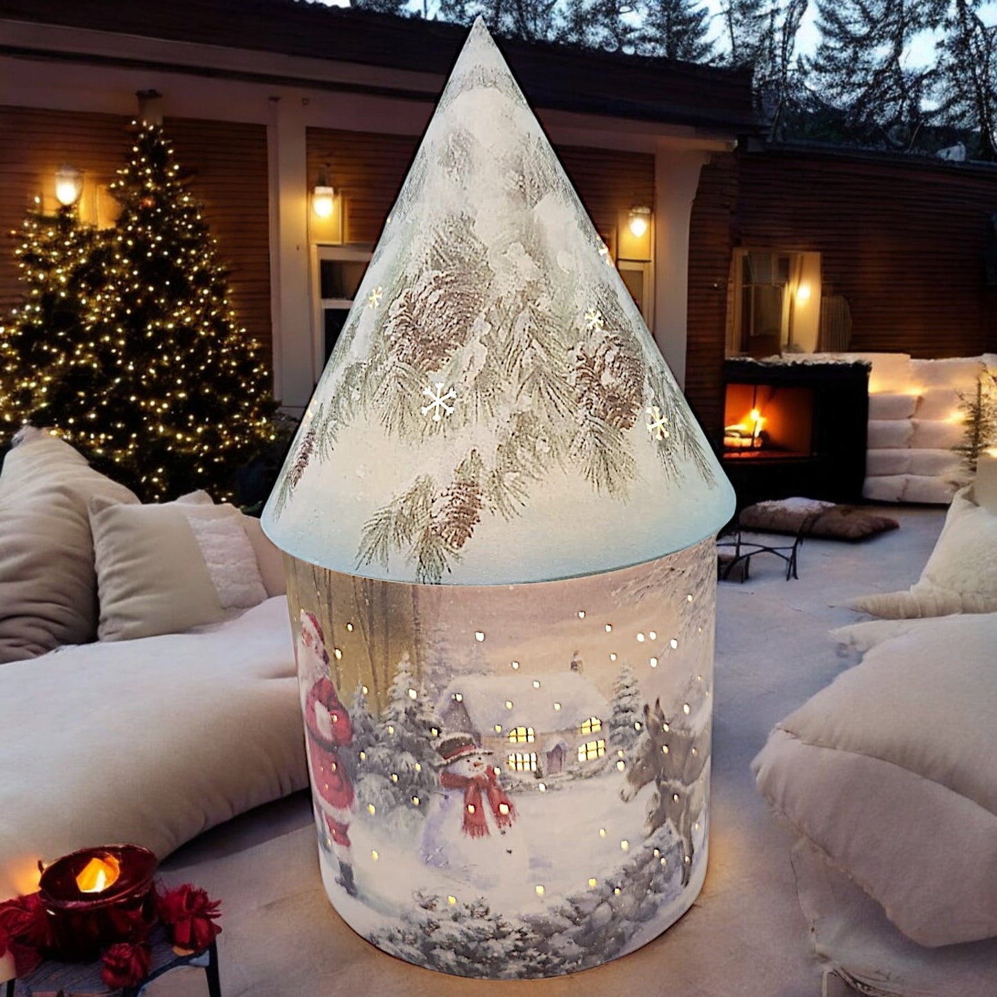 Enchanted Winter Village Nightlight - Festive Christmas Decoration