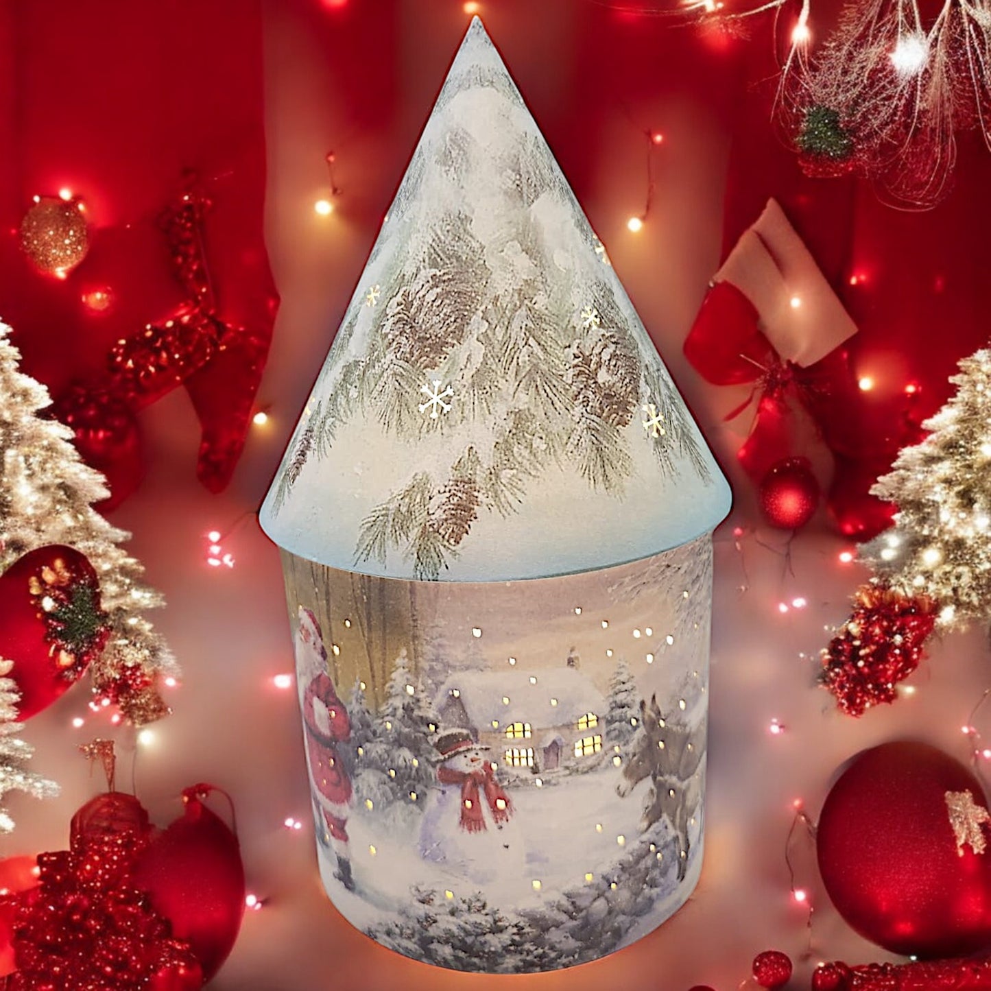 Enchanted Winter Village Nightlight - Festive Christmas Decoration