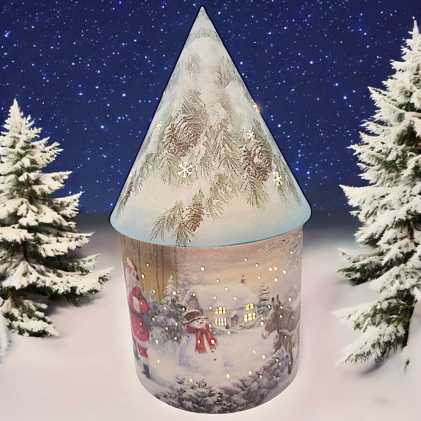 Enchanted Winter Village Nightlight - Festive Christmas Decoration