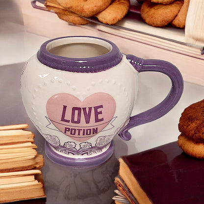 Love Potion Ceramic Mug with Heart Design