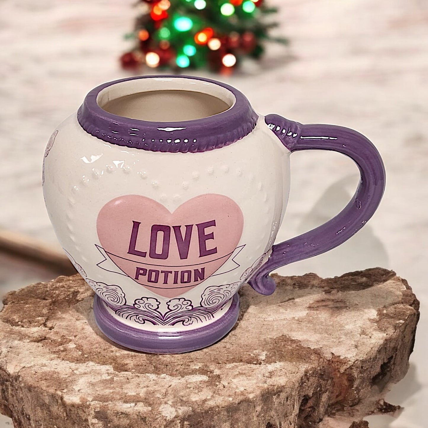 Love Potion Ceramic Mug with Heart Design