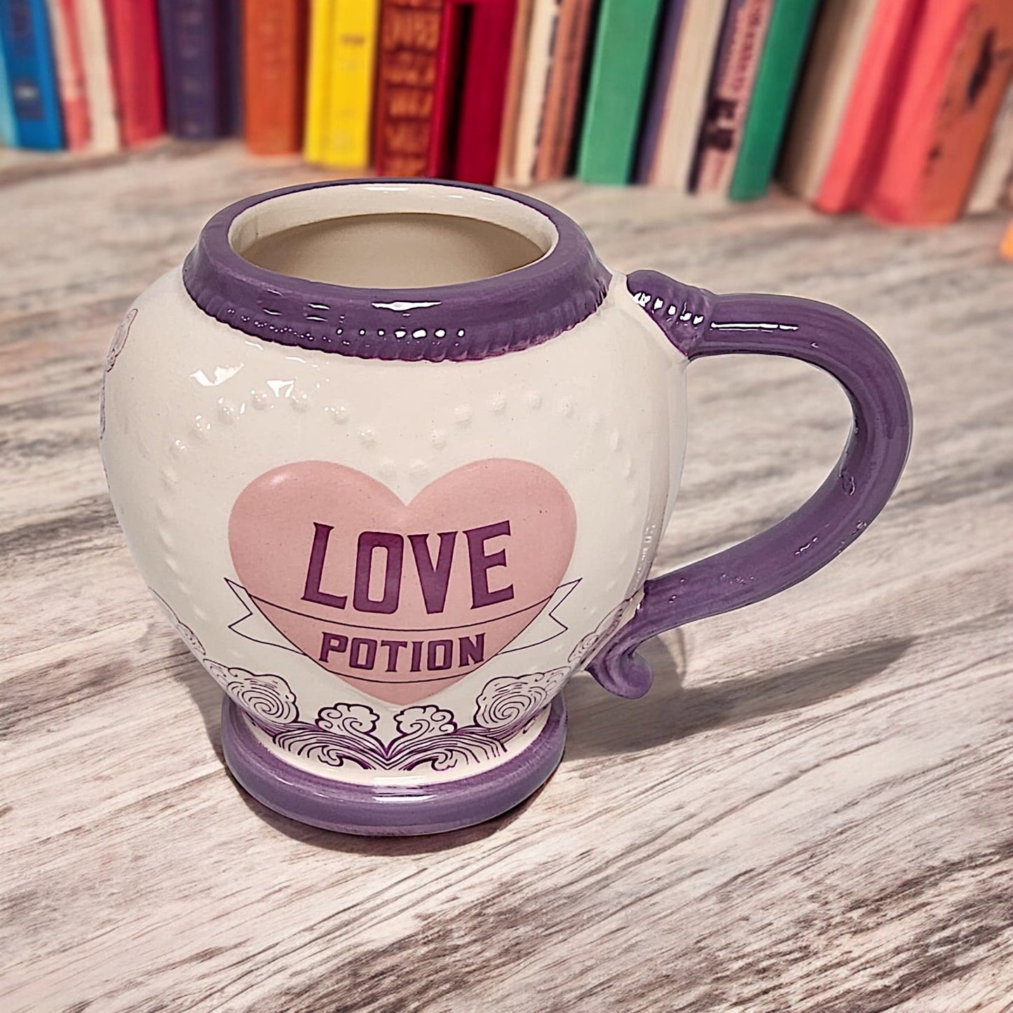 Love Potion Ceramic Mug with Heart Design