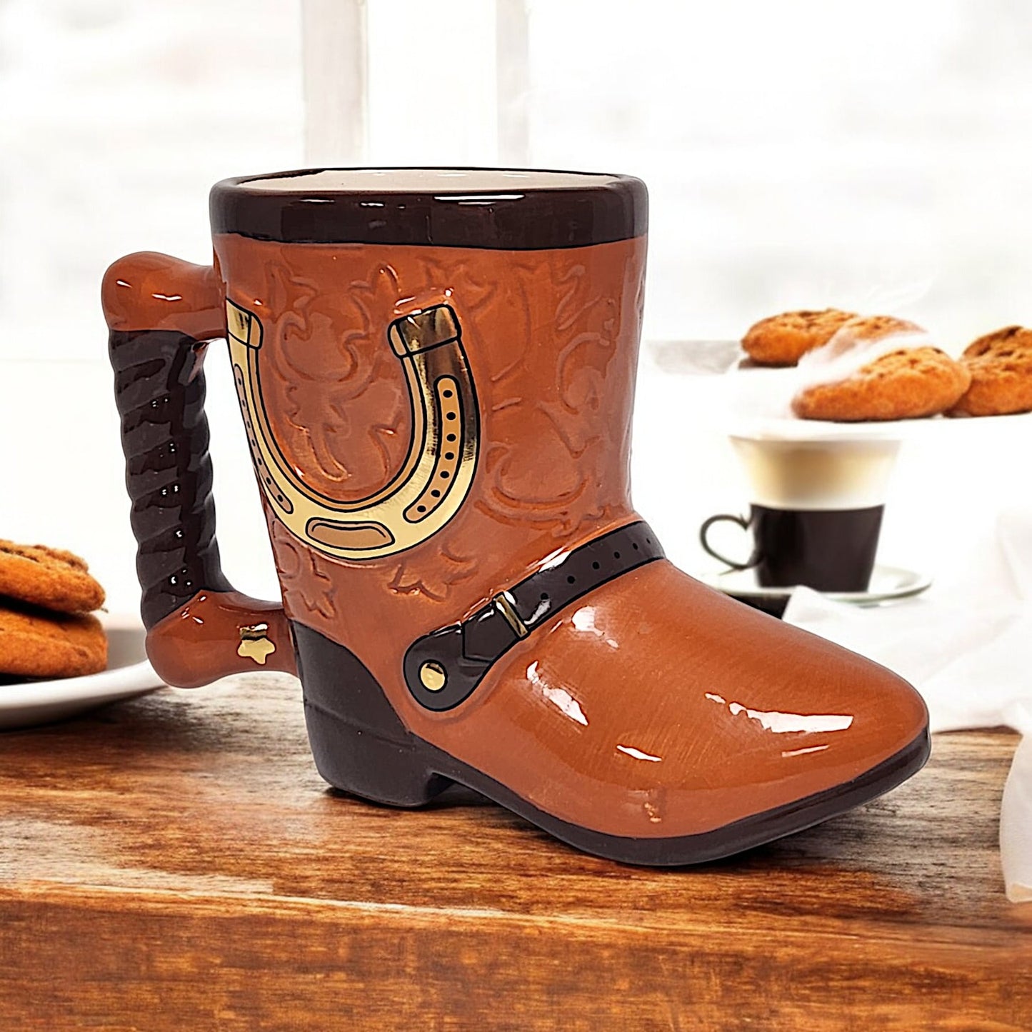 Cowboy Boot Ceramic Mug - Unique and Fun Novelty Gift