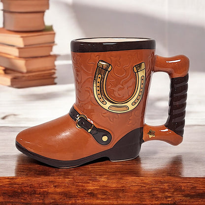 Cowboy Boot Ceramic Mug - Unique and Fun Novelty Gift