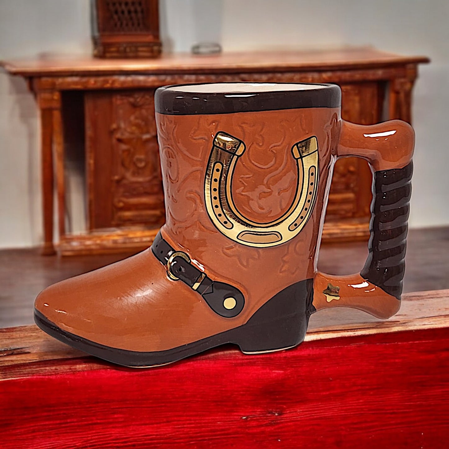 Cowboy Boot Ceramic Mug - Unique and Fun Novelty Gift