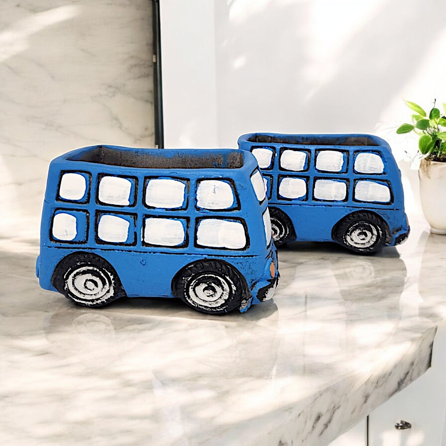 Blue Route Planter Set - Indoor/Outdoor