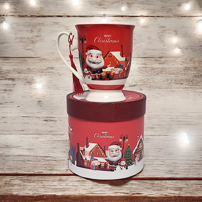 Festive Christmas Mug Collection: 4 Unique Designs