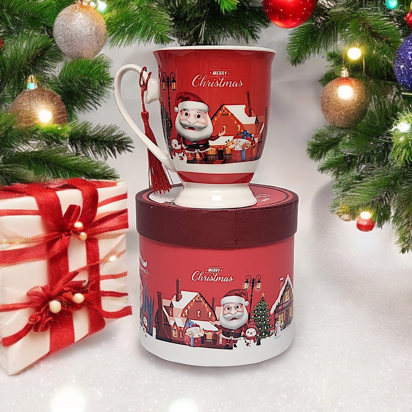 Festive Christmas Mug Collection: 4 Unique Designs