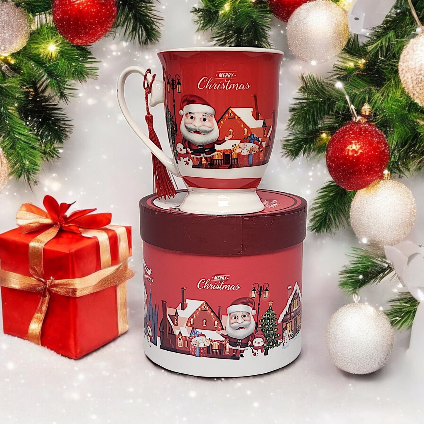 Festive Christmas Mug Collection: 4 Unique Designs