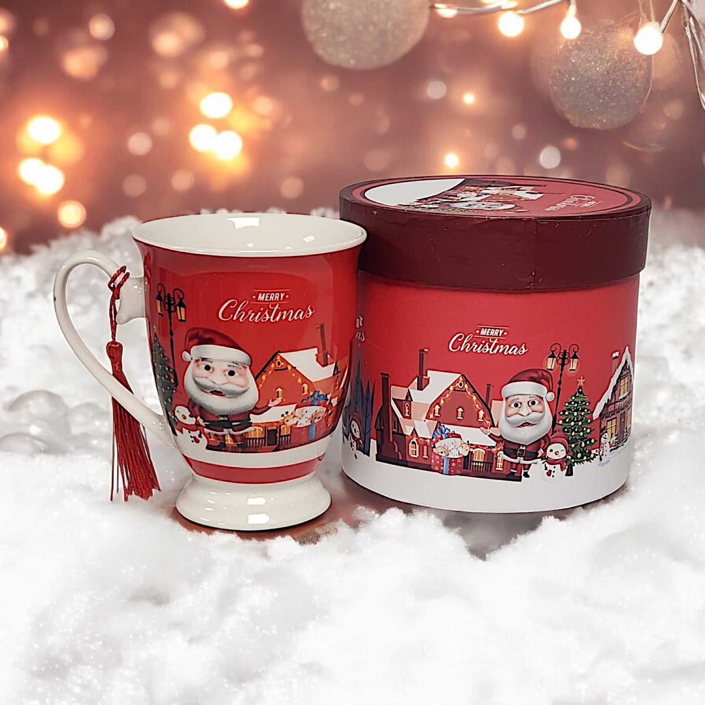 Festive Christmas Mug Collection: 4 Unique Designs