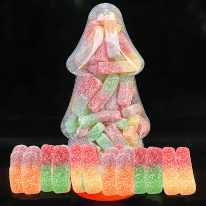 Festive Fizzy Christmas Tree Candy Jar