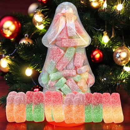 Festive Fizzy Christmas Tree Candy Jar