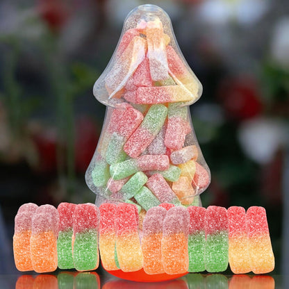 Festive Fizzy Christmas Tree Candy Jar