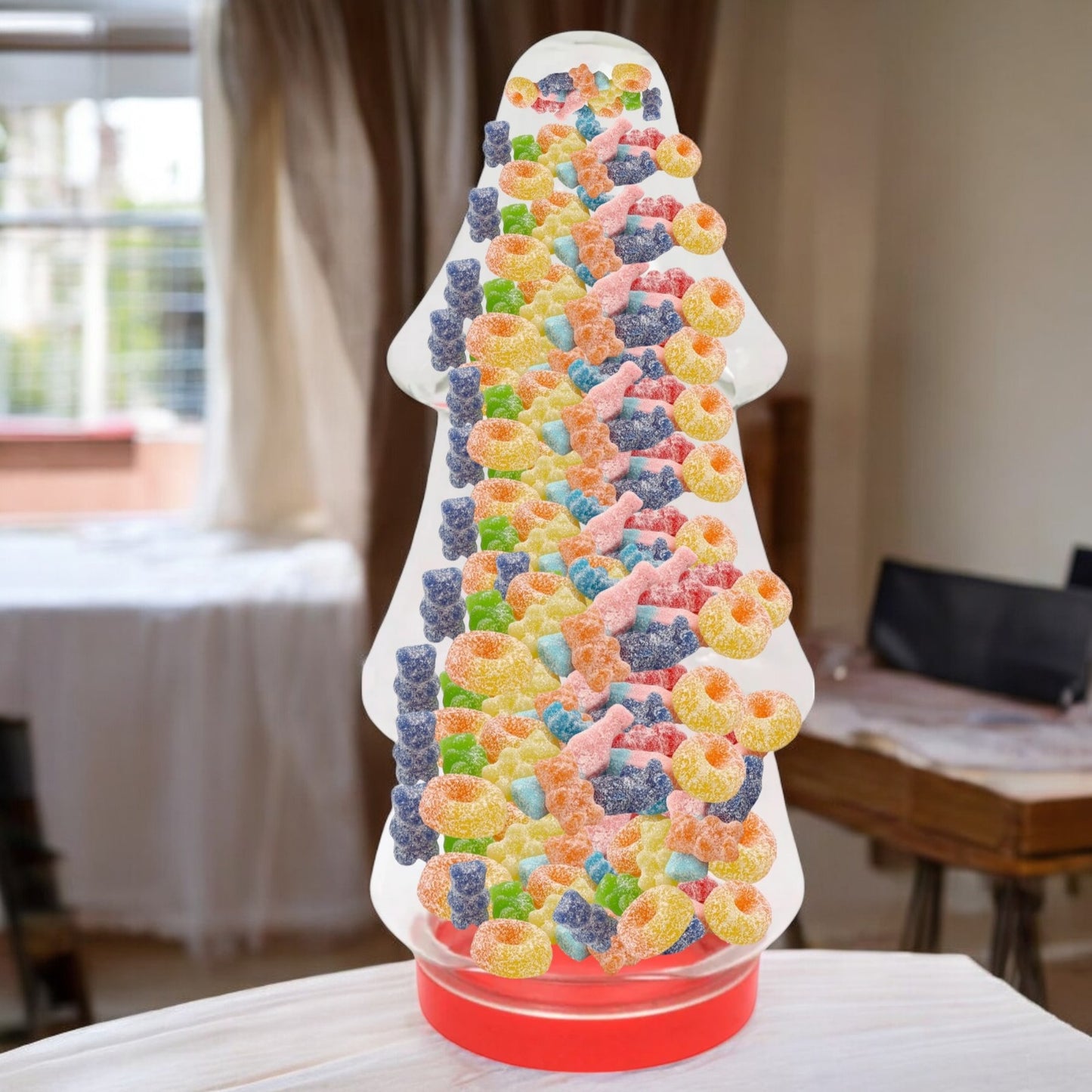 Lighted Gummy Candy Christmas Tree - Festive Sweet Treat