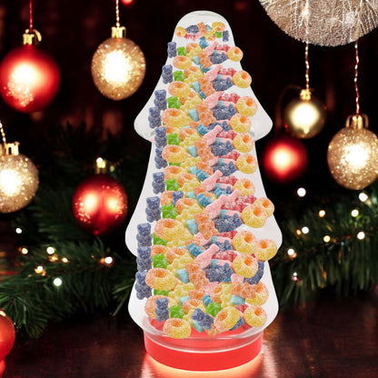 Lighted Gummy Candy Christmas Tree - Festive Sweet Treat