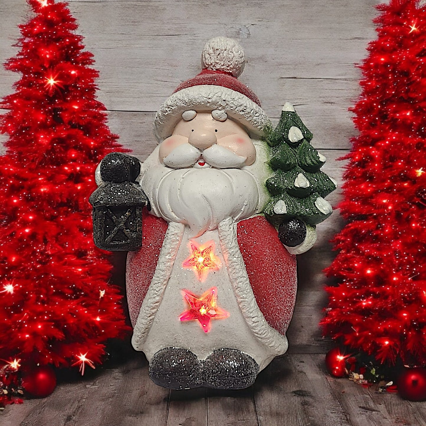 Lighted Santa Claus Figurine - Festive Christmas Decor | Divas World