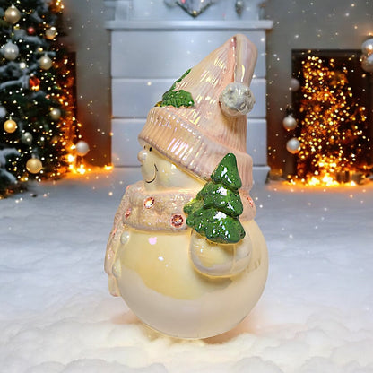 Illuminated Snowman Figurine | Divas World