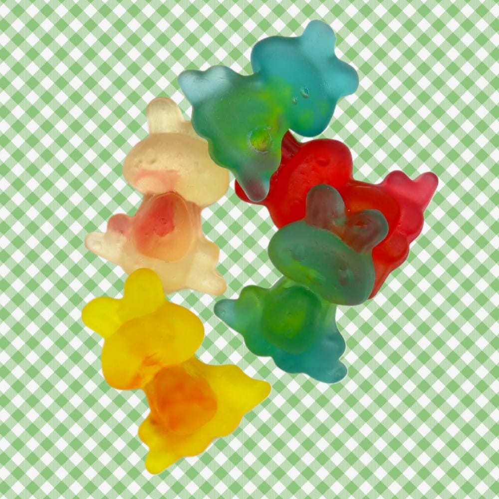 Fruity Colourful & delicious Gummy Bunnies  Soft & Chewy Sweets Fast Delivery!