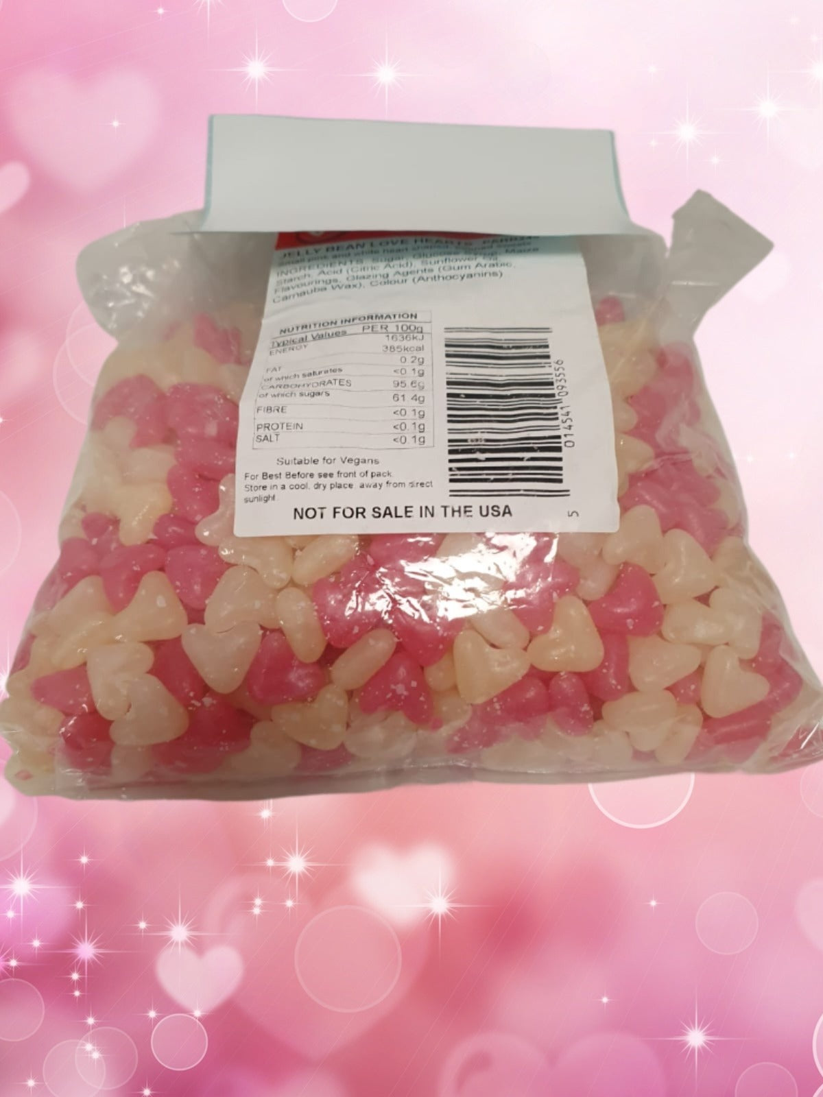 Jelly Colourful Heart Sweets Delicious Soft & Chewy Treats Ideal for Gift