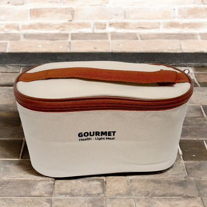 Gourmet Insulated Lunch Box – Leakproof, Stainless Steel Thermal Food Storage with Cutlery Set & Carry Bag