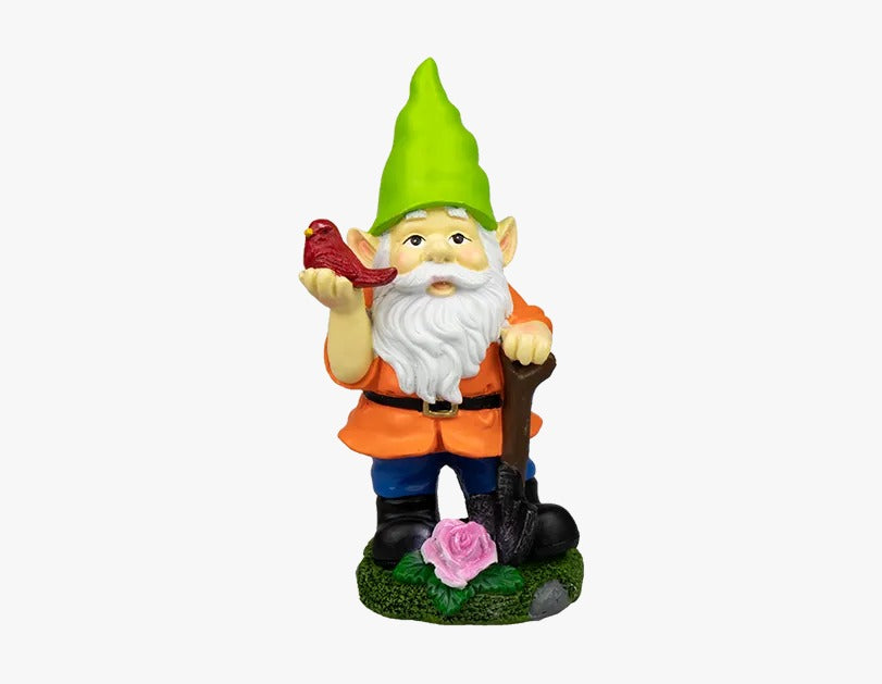 21cm Garden Gnome Ornament  Funny Outdoor Decoration | Weatherproof Resin