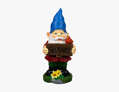 21cm Garden Gnome Ornament  Funny Outdoor Decoration | Weatherproof Resin